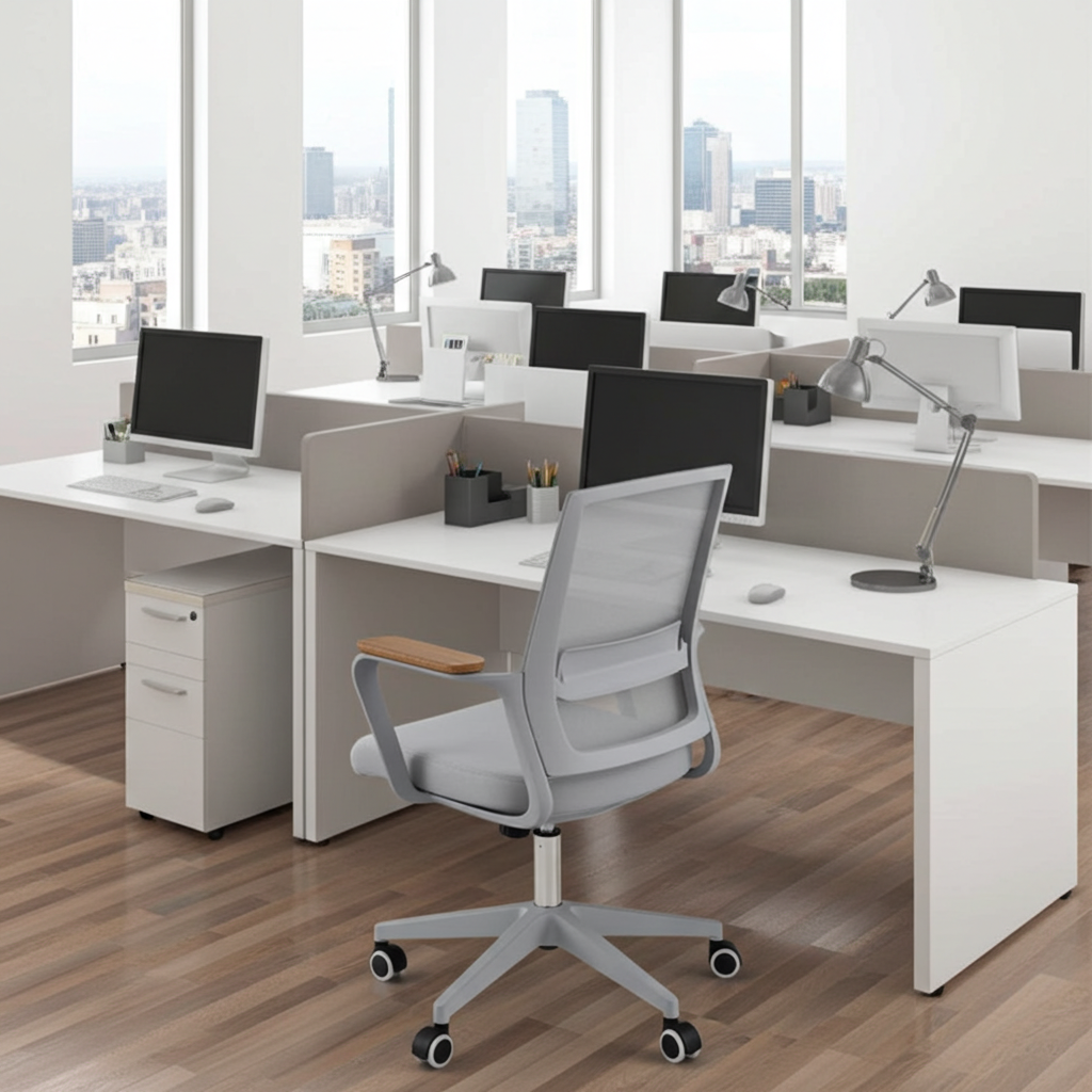 5812 Grey Mesh Ergonomic Office Chair
