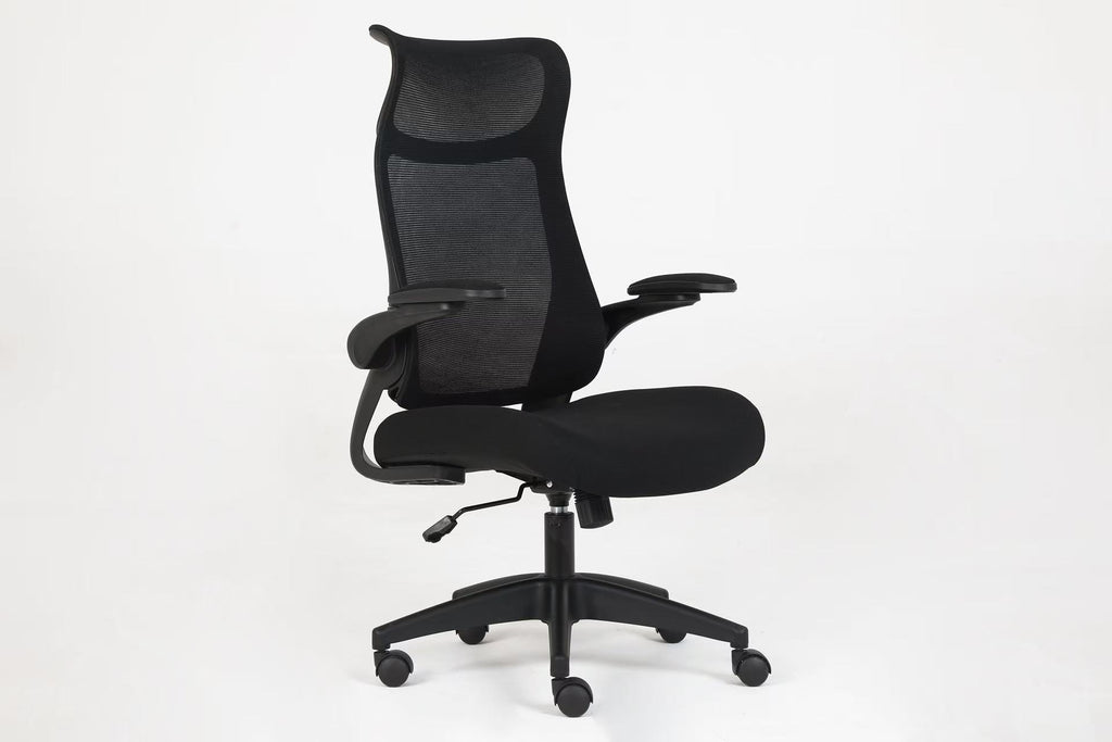 510 Black Mesh Ergonomic Office or Computer Desk Chair with Padded Seat.