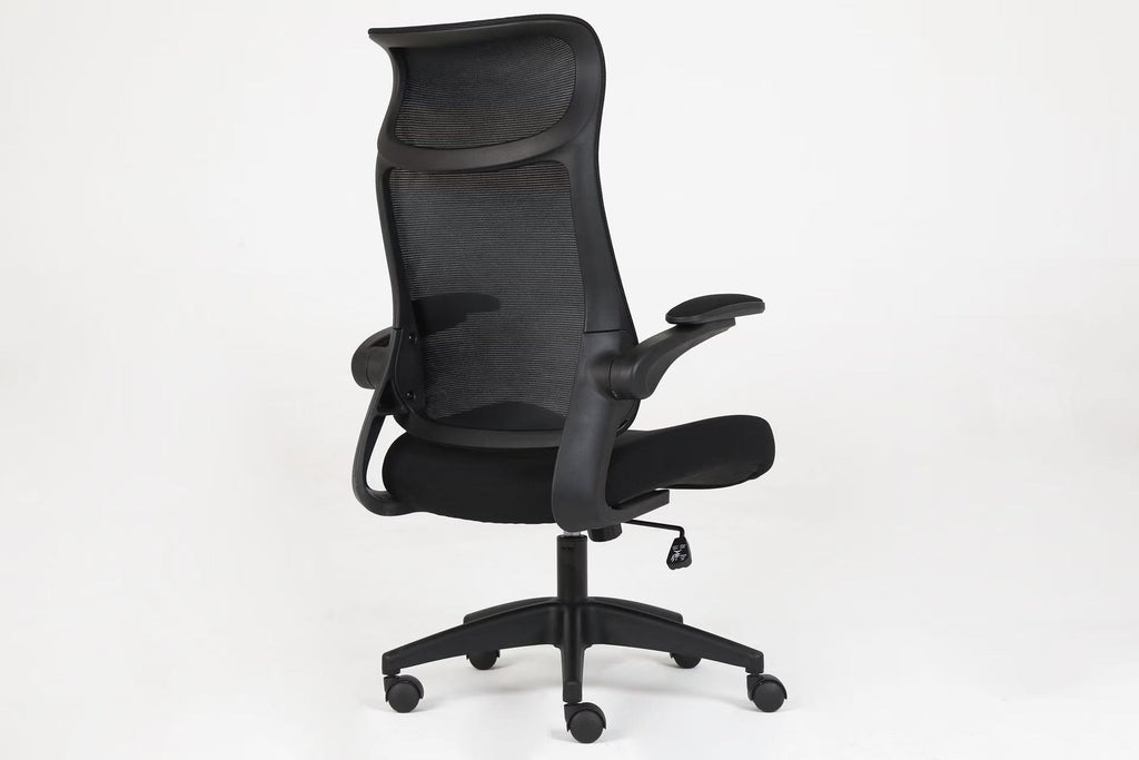 510 Black Mesh Ergonomic Office or Computer Desk Chair with Padded Seat.