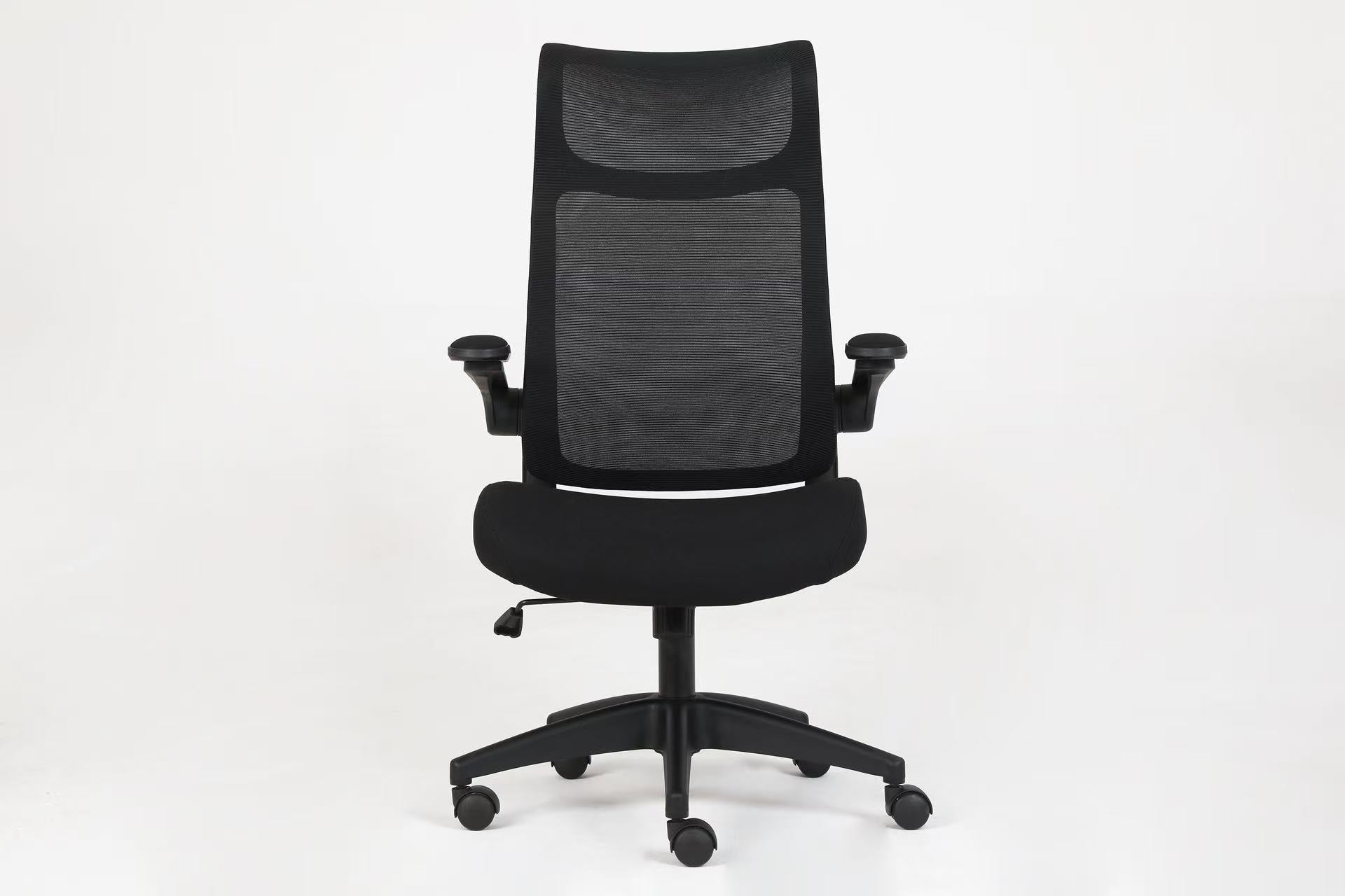 510 Black Mesh Ergonomic Office or Computer Desk Chair with Padded Seat.