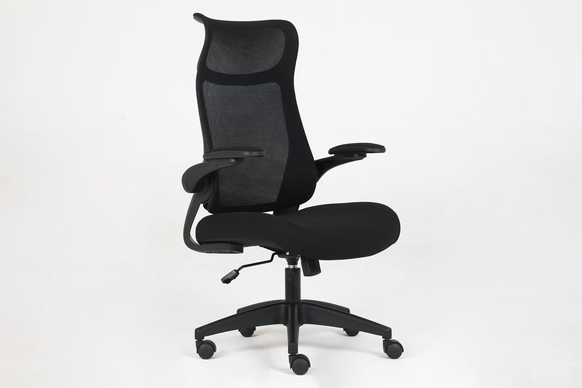 510 Black Mesh Ergonomic Office or Computer Desk Chair with Padded Seat.