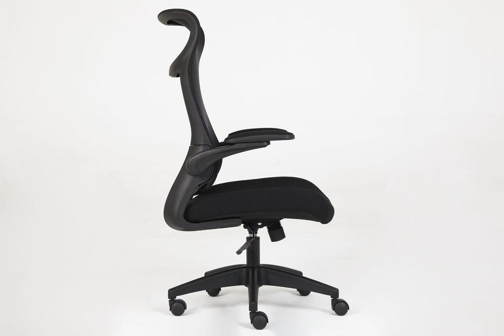 510 Black Mesh Ergonomic Office or Computer Desk Chair with Padded Seat.