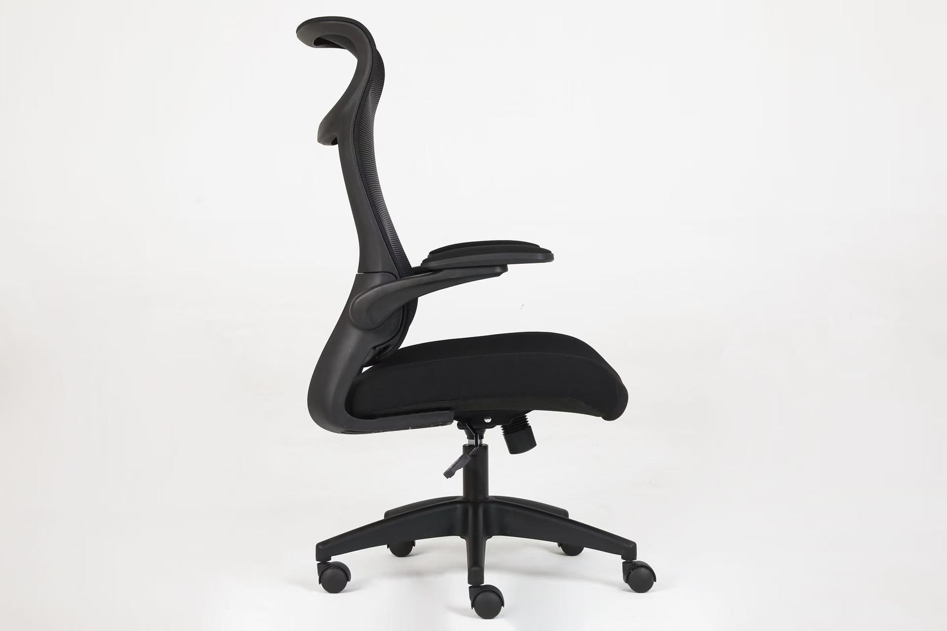 510 Black Mesh Ergonomic Office or Computer Desk Chair with Padded Seat.