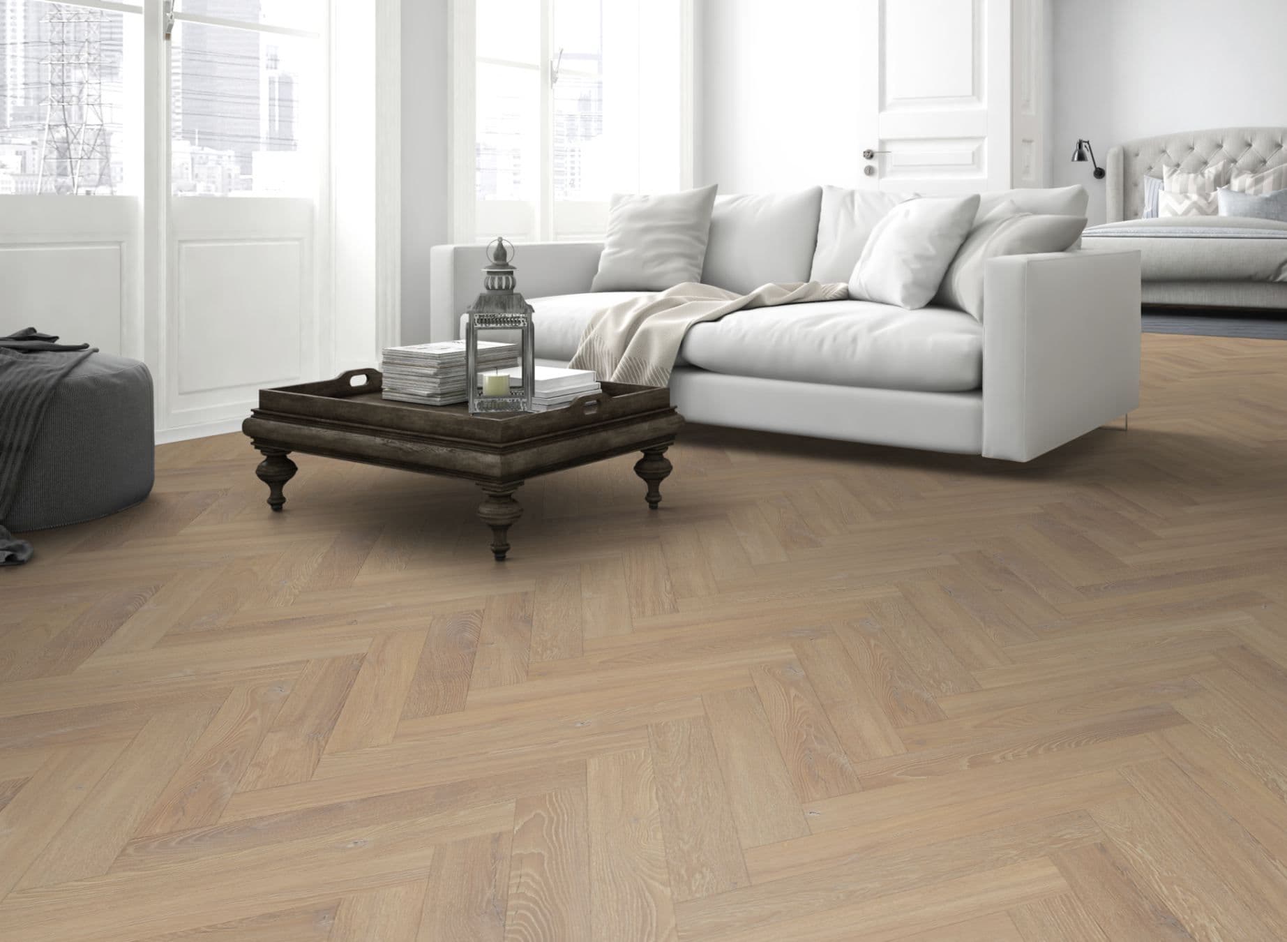 Desert Oak Herringbone