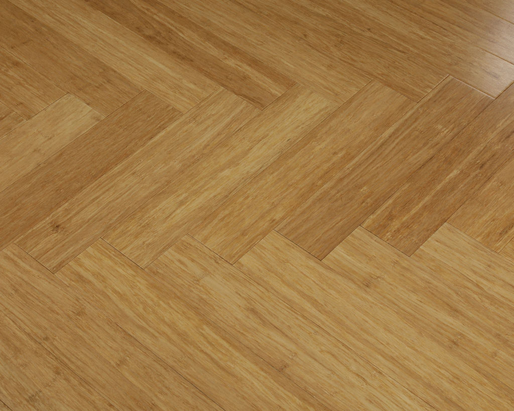 NATURAL HERRINGBONE STRAND WOVEN  BAMBOO FLOORING UK19028