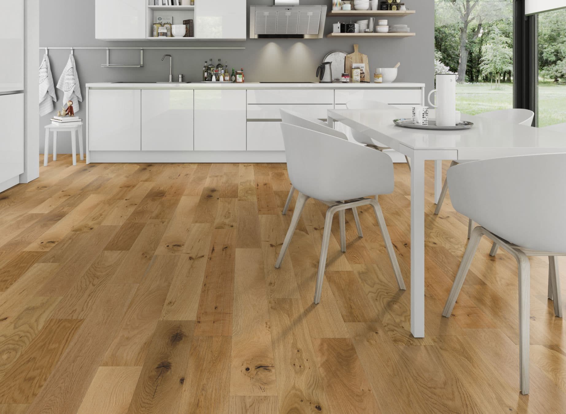Oak Brushed & Matt Lacquered 150 Strata 14