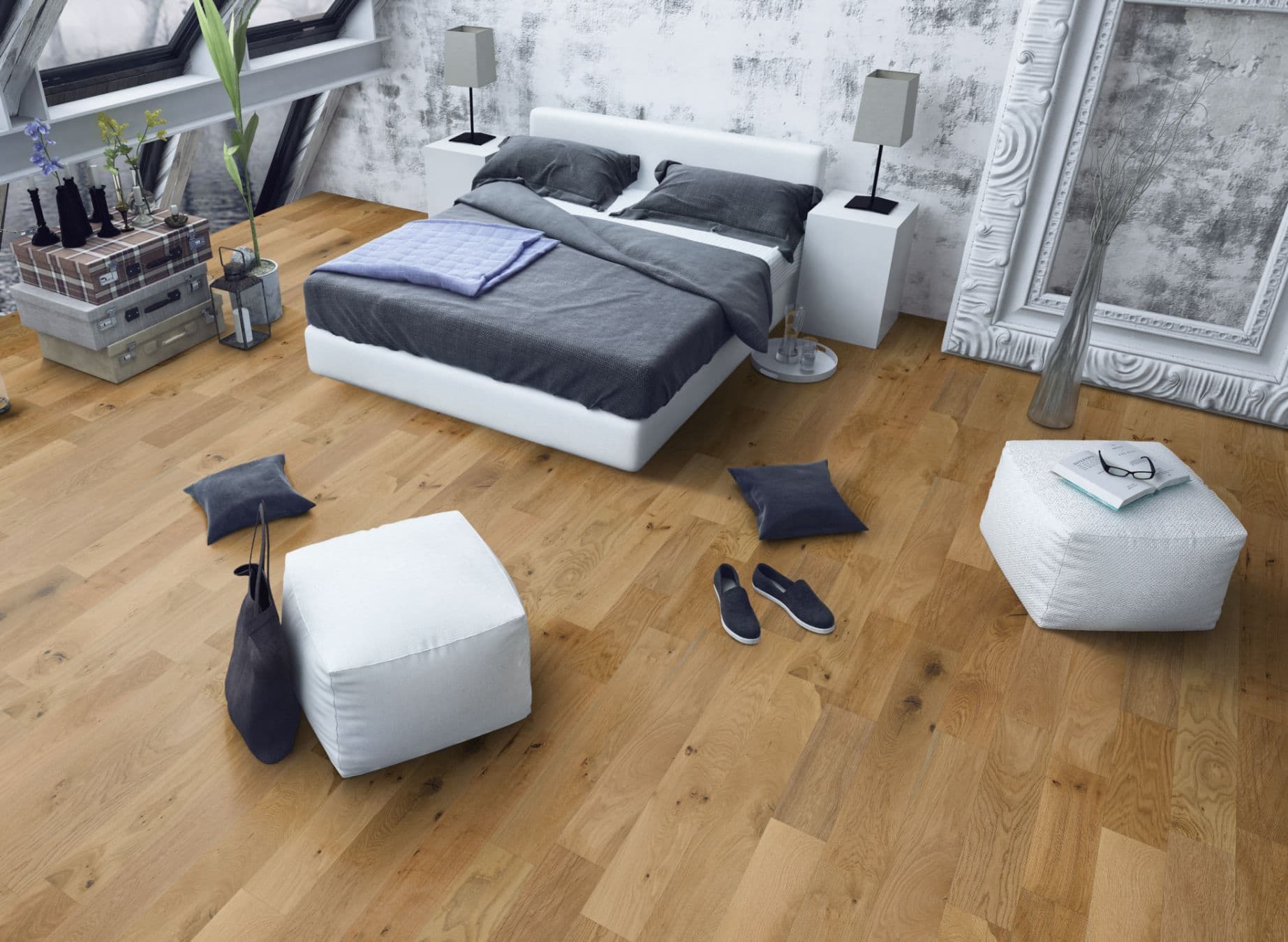 Oak Brushed & Matt Lacquered 150 Strata 14