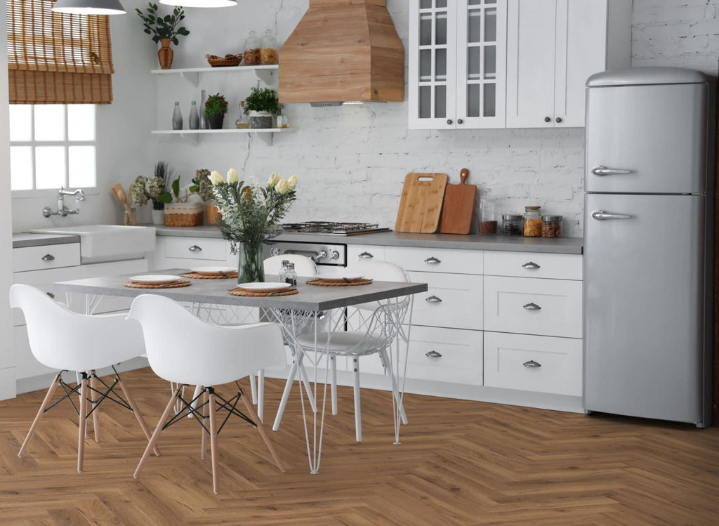 Oak Robust Fumed Herringbone