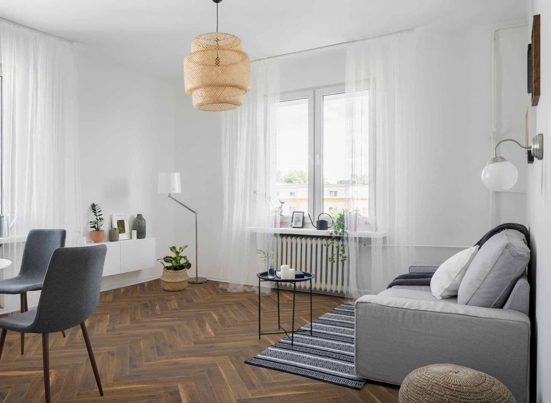 Riverbed Oak Herringbone