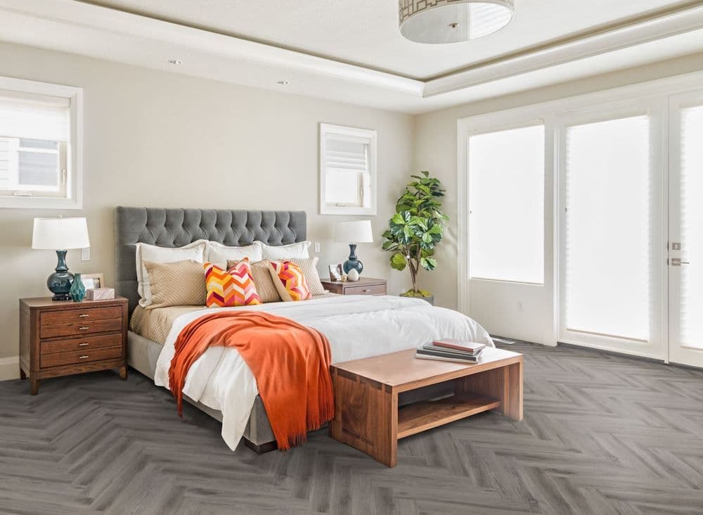 Rustic Grey Oak Herringbone Core