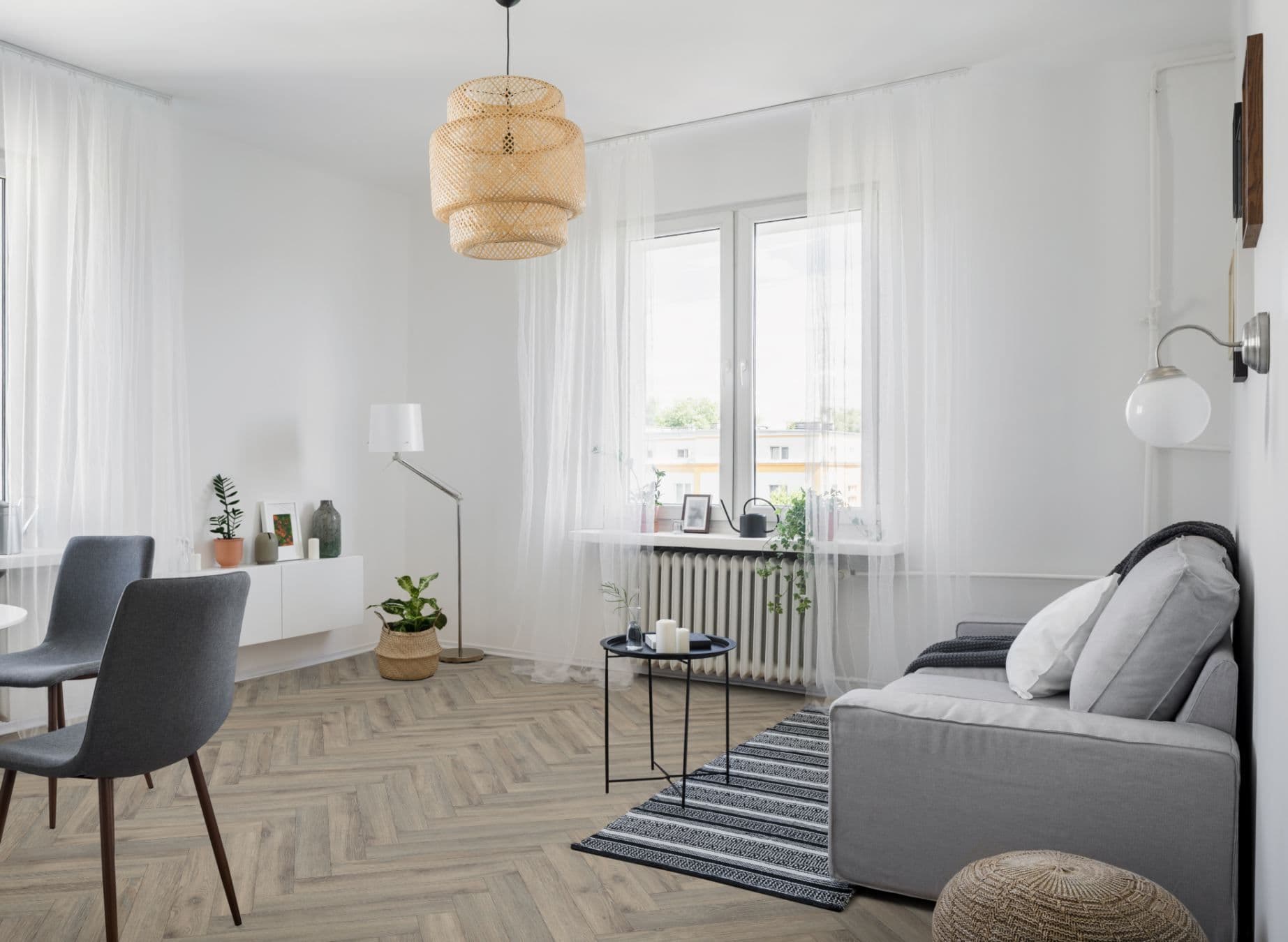 Volcanic Oak Herringbone